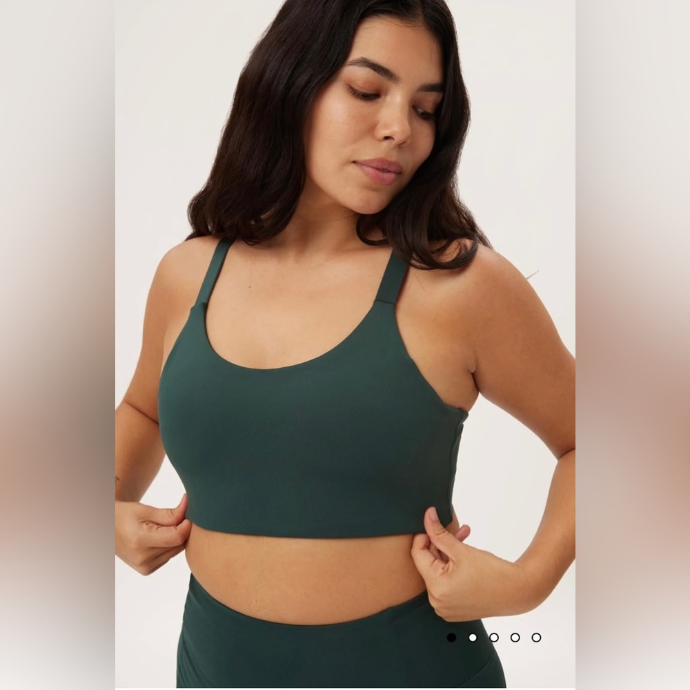 Whole Set- Girlfriend collective Lou v back bra and compressive legging set